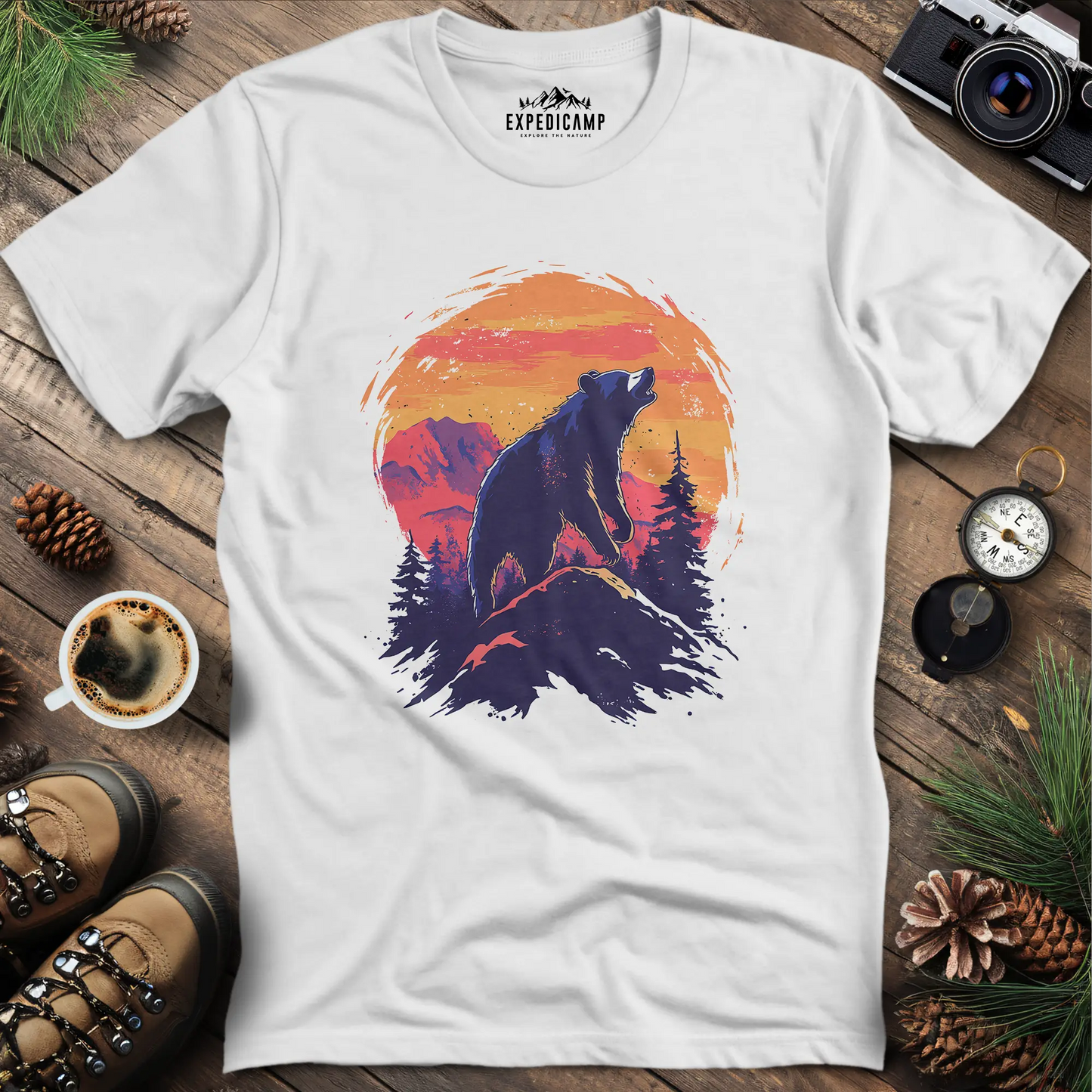 Majestic Bear Sunset T-Shirt