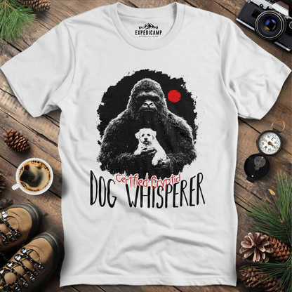 Certified Cryptid Dog Whisperer Bigfoot T-Shirt