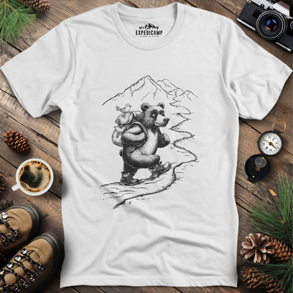 Mountain Hiking Bear Adventure T-Shirt