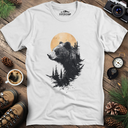 Moonlit Bear T-Shirt – Mystical Wilderness Design