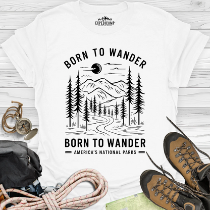 Born To Wander America's National Parks T-Shirt