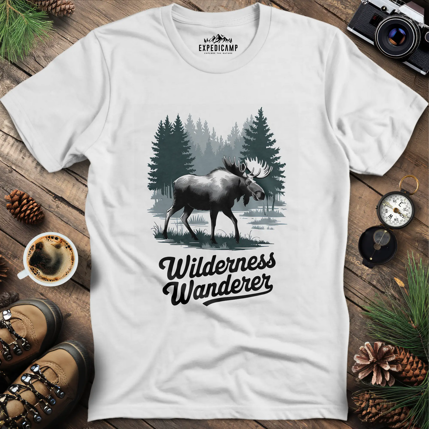 Wilderness Wanderer Moose T-Shirt