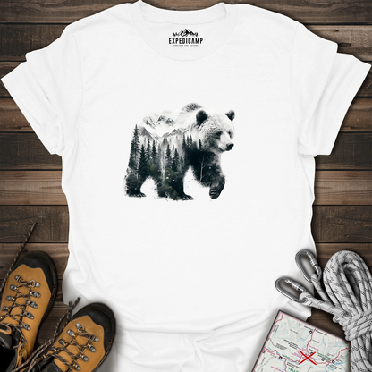 Double Exposure Bear T-Shirt