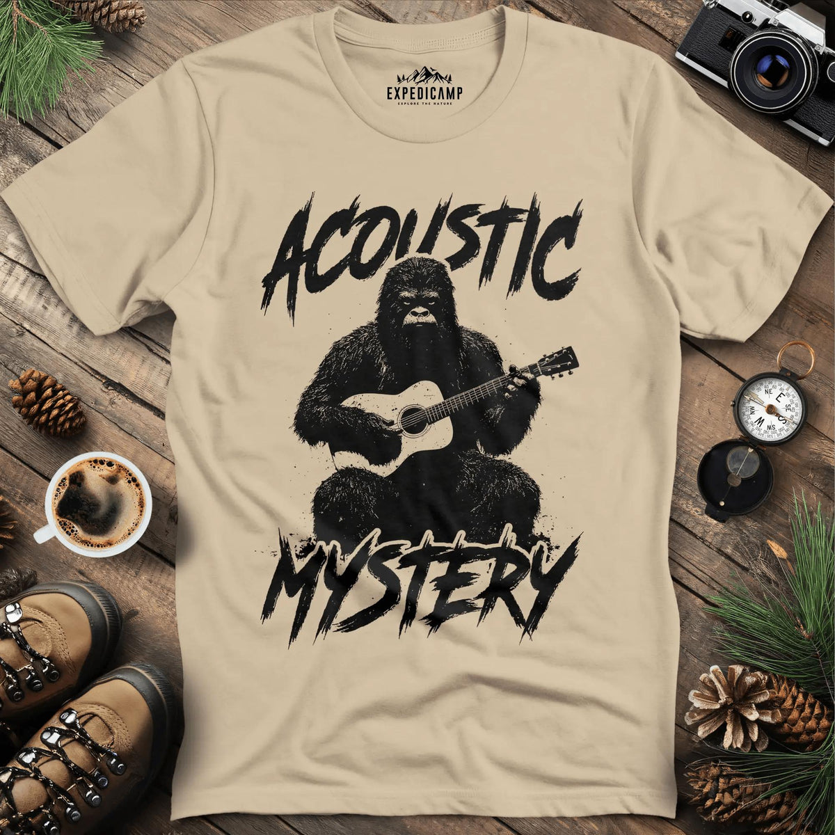 Acoustic Mystery Music Bigfoot – Sand – Outdoor apparel for travel, hiking, camping, and nature lovers – ExpediCamp
