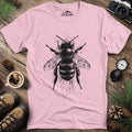Artistic Bee T-Shirt – Light Pink – Outdoor apparel for travel, hiking, camping, and nature lovers – ExpediCamp