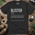 Blister Definition T-Shirt – Black – Outdoor apparel for travel, hiking, camping, and nature lovers – ExpediCamp