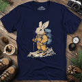 Bunny Hiker T-Shirt – Hop Into Adventure – Navy – Outdoor apparel for travel, hiking, camping, and nature lovers – ExpediCamp