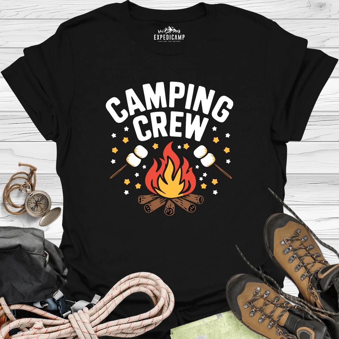 Camping Crew - Family Trip T-Shirt – Black – Outdoor apparel for travel, hiking, camping, and nature lovers – ExpediCamp