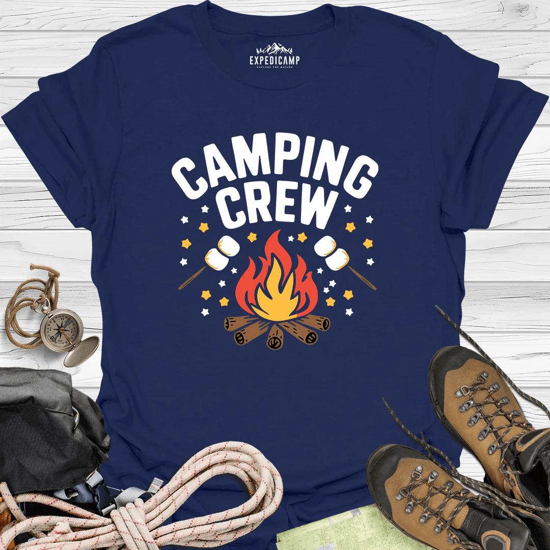 Camping Crew - Family Trip T-Shirt – Navy – Outdoor apparel for travel, hiking, camping, and nature lovers – ExpediCamp