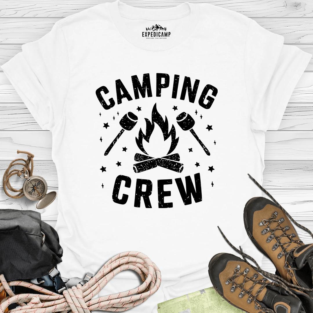 Camping Crew - Family Trip T-Shirt – White – Outdoor apparel for travel, hiking, camping, and nature lovers – ExpediCamp