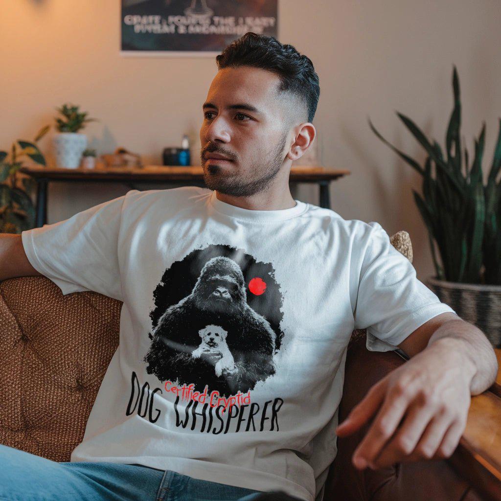 Certified Cryptid Dog Whisperer Bigfoot T-Shirt – – Outdoor apparel for travel, hiking, camping, and nature lovers – ExpediCamp