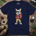 Cool Fox T-Shirt – Adventure with Attitude – Navy – Outdoor apparel for travel, hiking, camping, and nature lovers – ExpediCamp