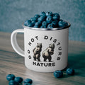 Do Not Disturb Nature Enamel Mug – 12oz – Outdoor apparel for travel, hiking, camping, and nature lovers – ExpediCamp