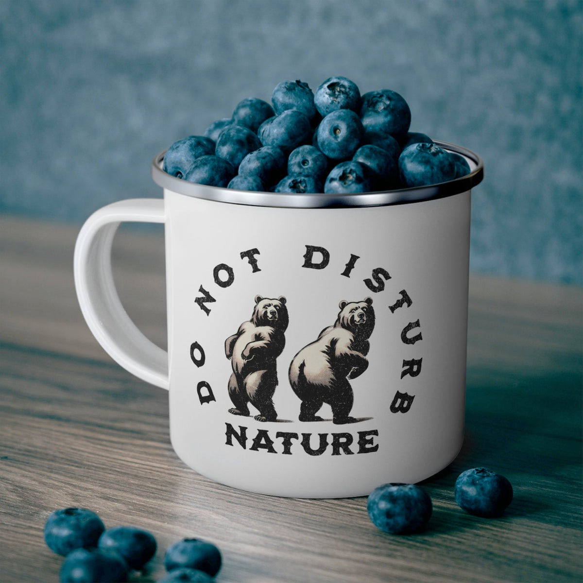Do Not Disturb Nature Enamel Mug – 12oz – Outdoor apparel for travel, hiking, camping, and nature lovers – ExpediCamp