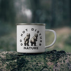 Do Not Disturb Nature Enamel Mug – – Outdoor apparel for travel, hiking, camping, and nature lovers – ExpediCamp