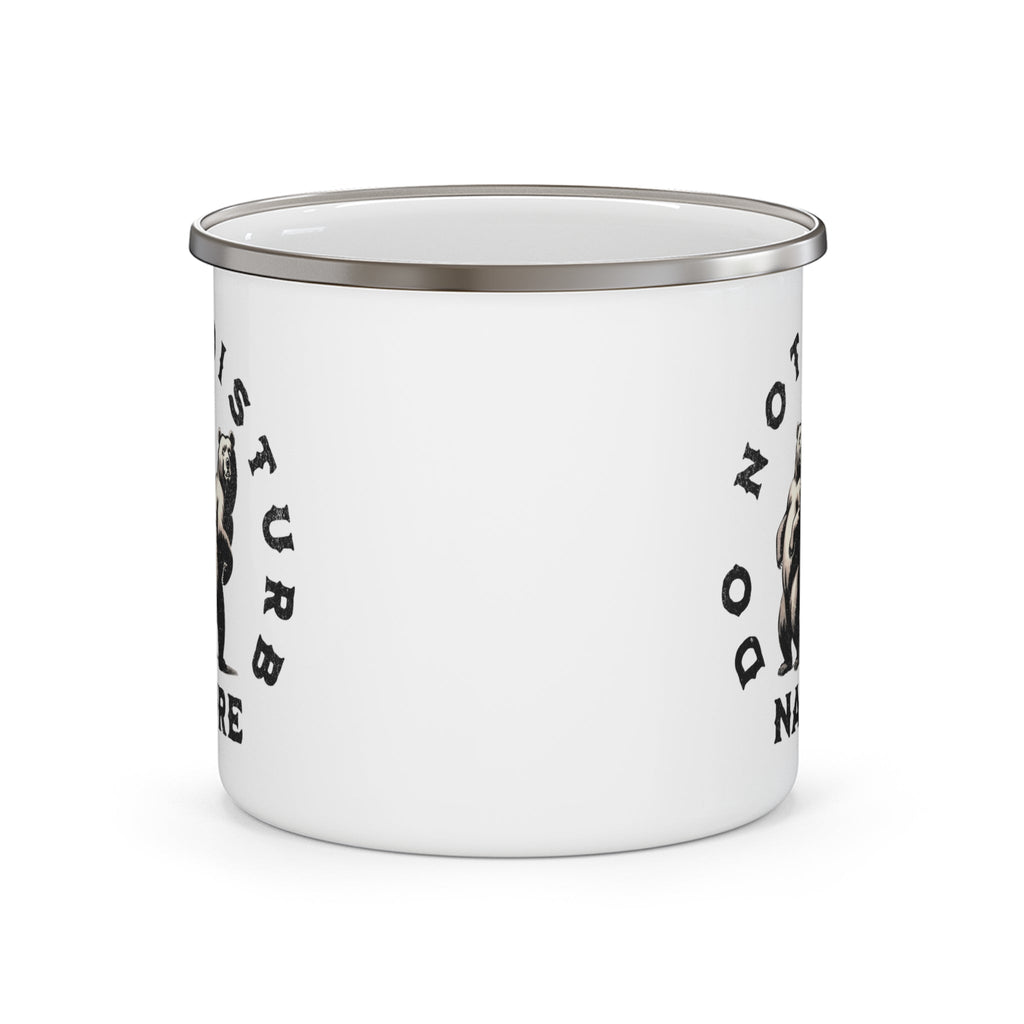 Do Not Disturb Nature Enamel Mug – – Outdoor apparel for travel, hiking, camping, and nature lovers – ExpediCamp