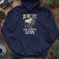 Do Not Pet The Fluffy Cows Hoodie – Navy – Outdoor apparel for travel, hiking, camping, and nature lovers – ExpediCamp