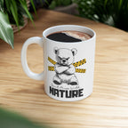 Don't Mess With Nature Mug – Cute and Fierce Bear Design – – Outdoor apparel for travel, hiking, camping, and nature lovers – ExpediCamp