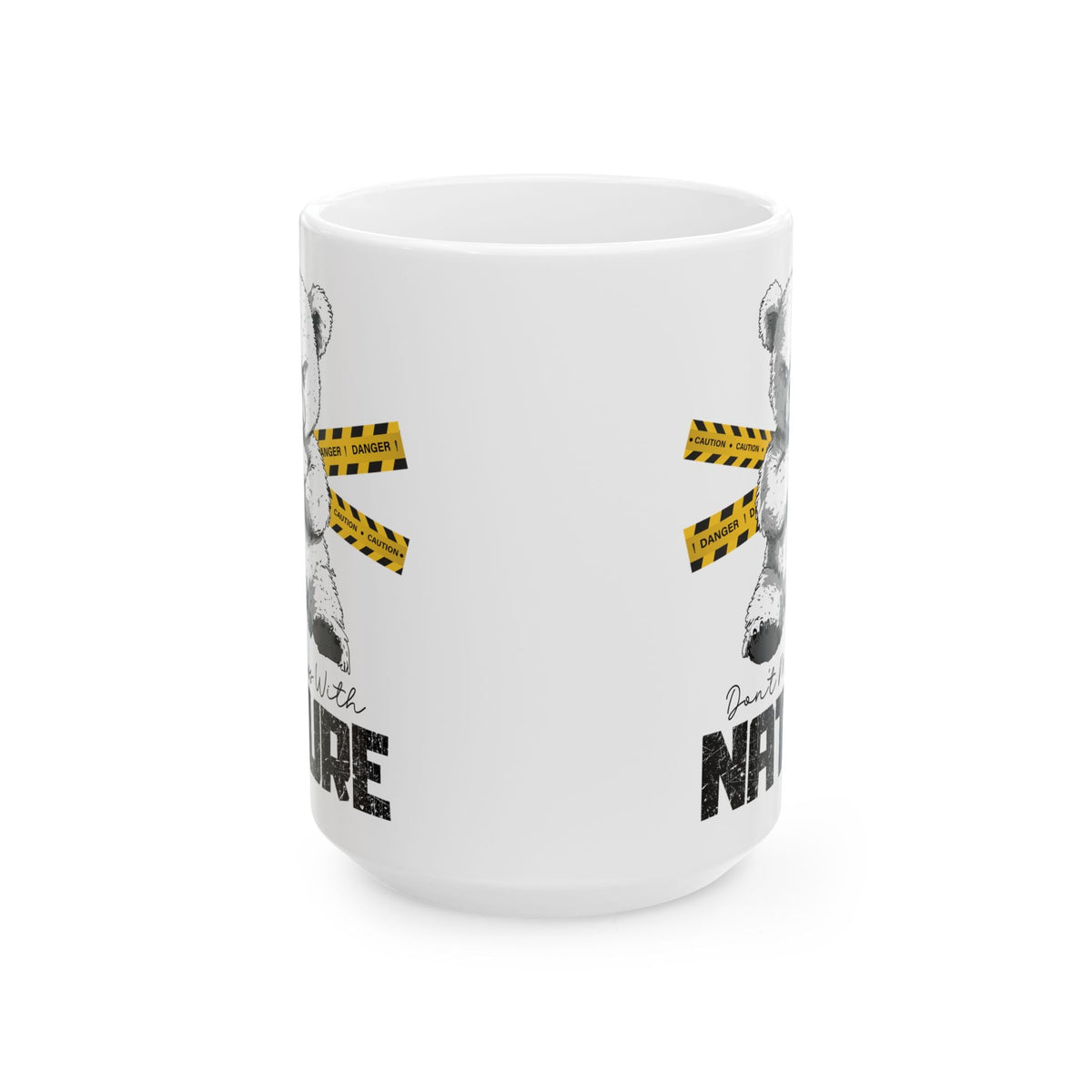 Don't Mess With Nature Mug – Cute and Fierce Bear Design – – Outdoor apparel for travel, hiking, camping, and nature lovers – ExpediCamp