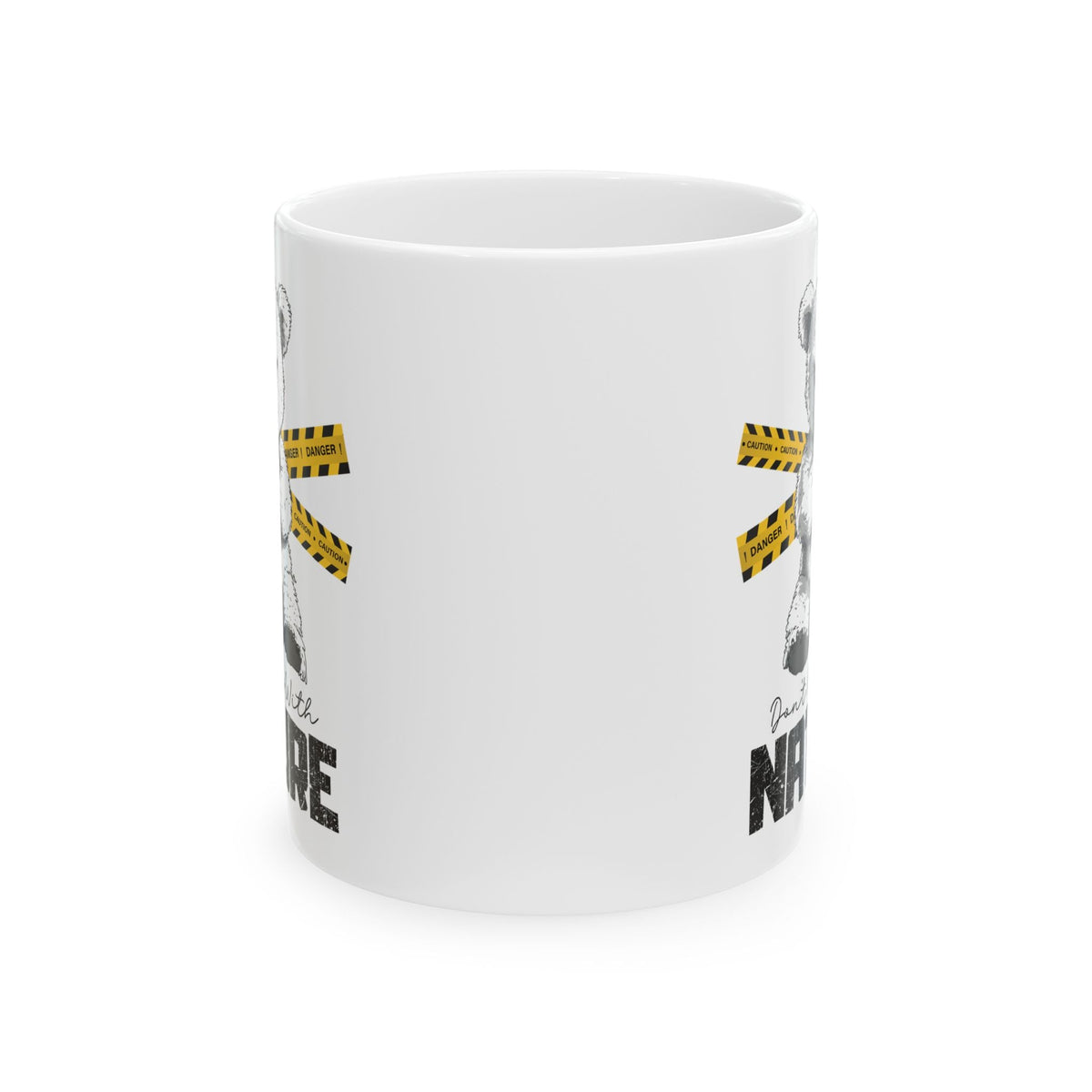 Don't Mess With Nature Mug – Cute and Fierce Bear Design – – Outdoor apparel for travel, hiking, camping, and nature lovers – ExpediCamp