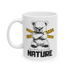 Don't Mess With Nature Mug – Cute and Fierce Bear Design – – Outdoor apparel for travel, hiking, camping, and nature lovers – ExpediCamp