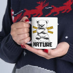 Don't Mess With Nature Mug – Cute and Fierce Bear Design – – Outdoor apparel for travel, hiking, camping, and nature lovers – ExpediCamp
