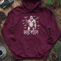 Drone Mystery New Jersey Bigfoot USA Hoodie – Maroon – Outdoor apparel for travel, hiking, camping, and nature lovers – ExpediCamp