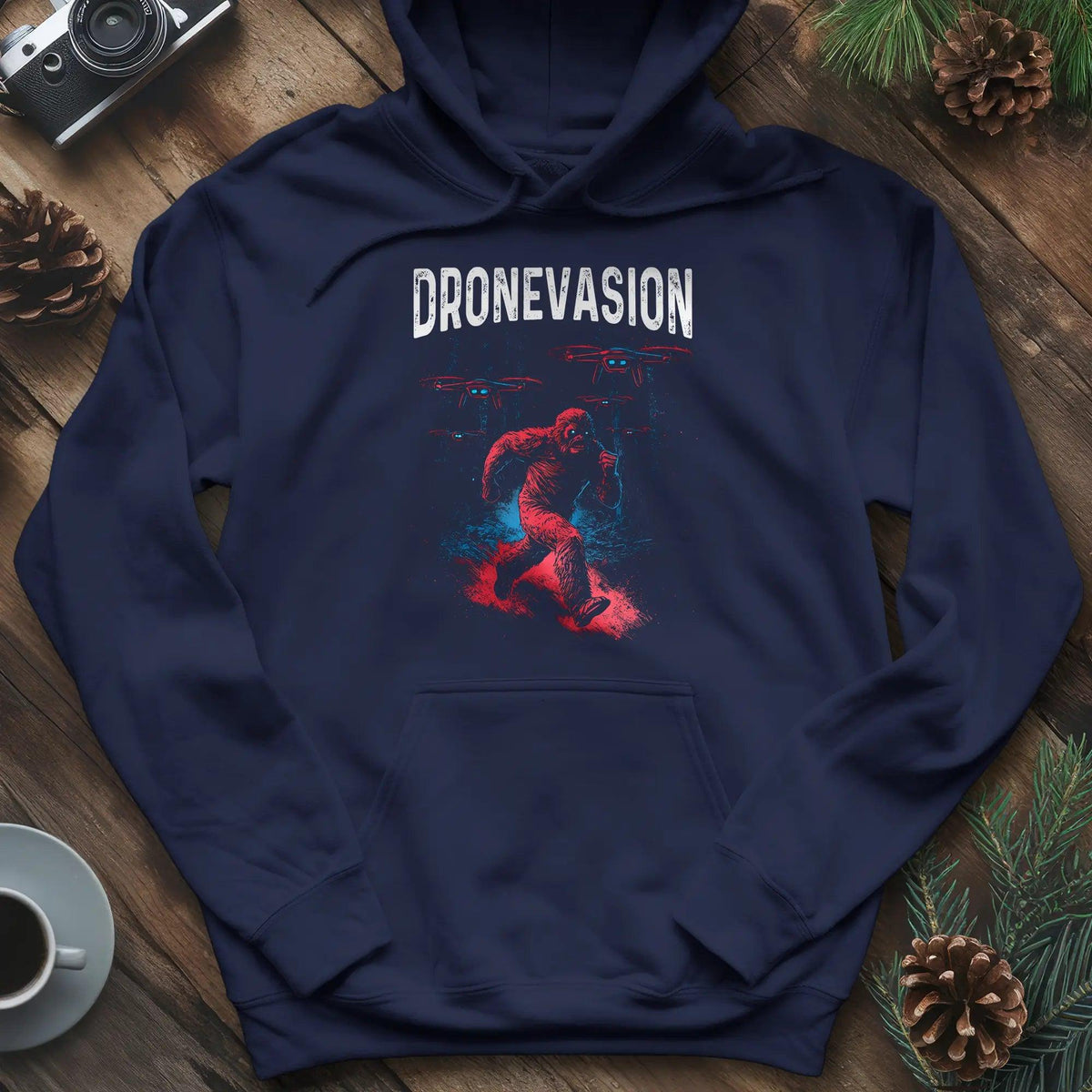Dronevasion Hoodie – Navy – Outdoor apparel for travel, hiking, camping, and nature lovers – ExpediCamp