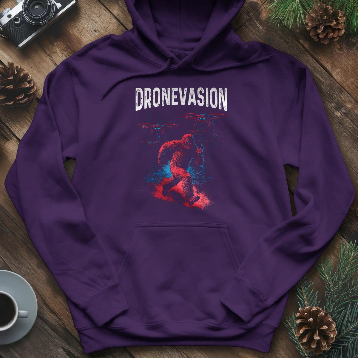 Dronevasion Hoodie – Purple – Outdoor apparel for travel, hiking, camping, and nature lovers – ExpediCamp