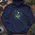 Enchanted Forest Deer Hoodie – Navy – Outdoor apparel for travel, hiking, camping, and nature lovers – ExpediCamp