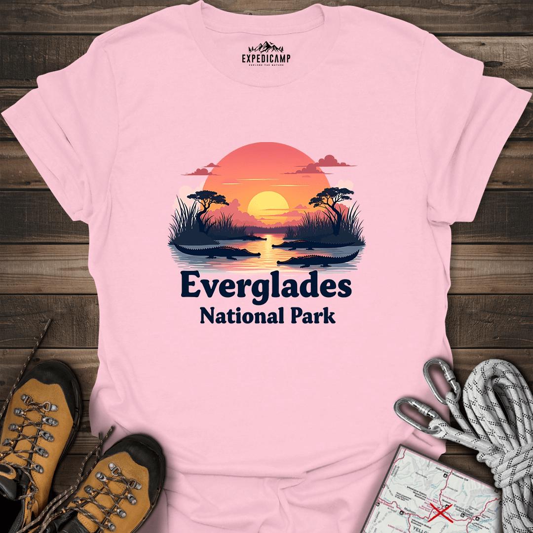 Everglades National Park T-Shirt – Light Pink – Outdoor apparel for travel, hiking, camping, and nature lovers – ExpediCamp
