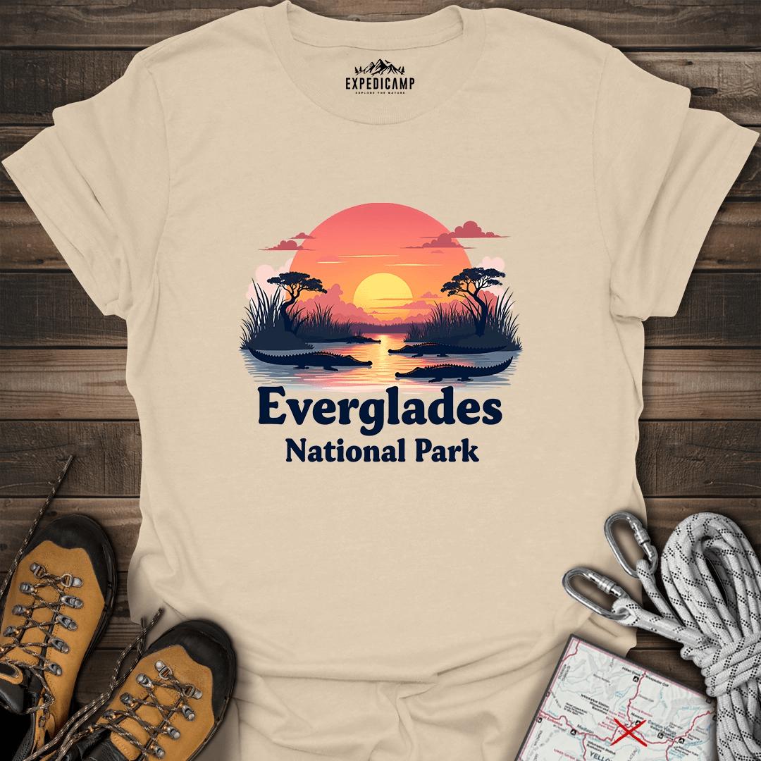 Everglades National Park T-Shirt – Sand – Outdoor apparel for travel, hiking, camping, and nature lovers – ExpediCamp