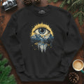 Eye of the Wilderness Sweatshirt – Black – Outdoor apparel for travel, hiking, camping, and nature lovers – ExpediCamp