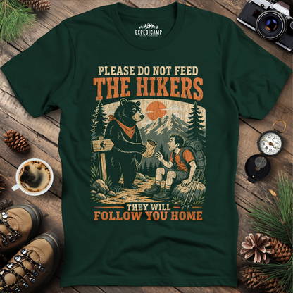 Please Do Not Feed The Hikers Funny Hiking Bear T-Shirt
