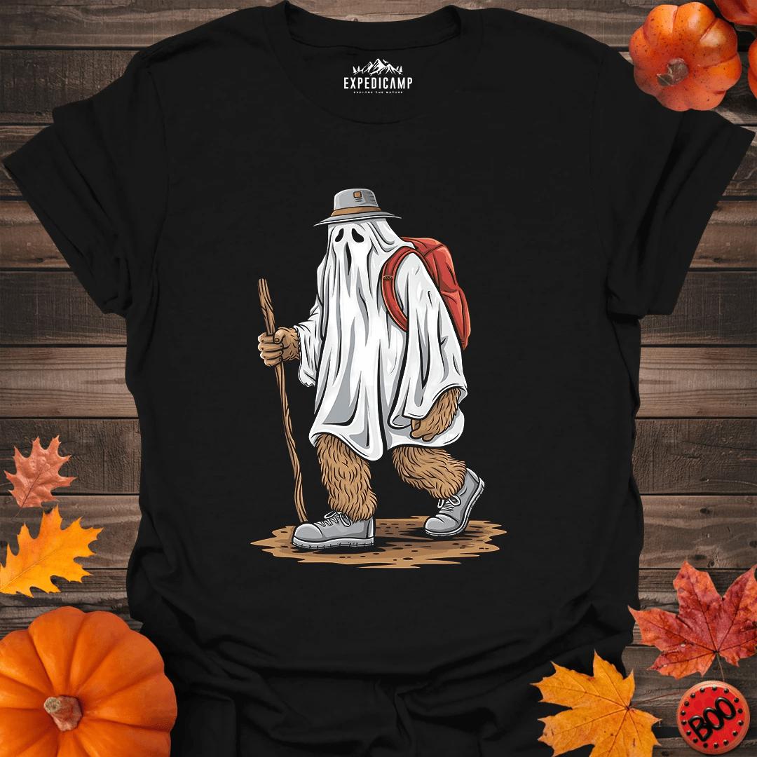 Halloween Bigfoot Costume T-Shirt – Black – Outdoor apparel for travel, hiking, camping, and nature lovers – ExpediCamp