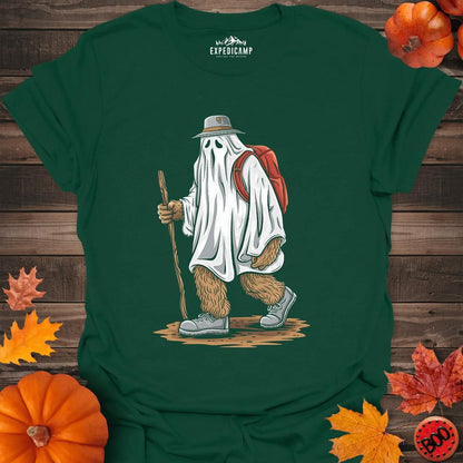 Halloween Bigfoot Costume T-Shirt – Forest Green – Outdoor apparel for travel, hiking, camping, and nature lovers – ExpediCamp