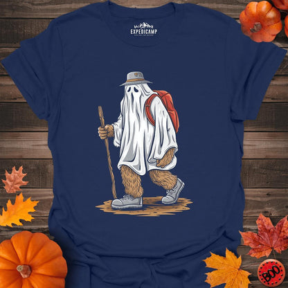 Halloween Bigfoot Costume T-Shirt – Navy – Outdoor apparel for travel, hiking, camping, and nature lovers – ExpediCamp