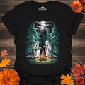 Halloween Campfire T-Shirt – Black – Outdoor apparel for travel, hiking, camping, and nature lovers – ExpediCamp
