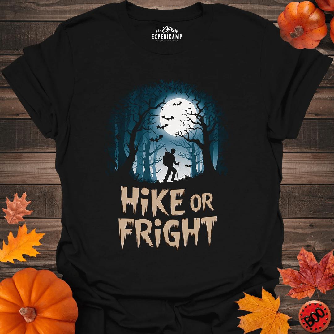 Halloween Hike Or Fright T-Shirt – Black – Outdoor apparel for travel, hiking, camping, and nature lovers – ExpediCamp