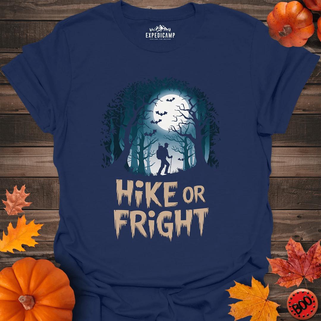 Halloween Hike Or Fright T-Shirt – Navy – Outdoor apparel for travel, hiking, camping, and nature lovers – ExpediCamp
