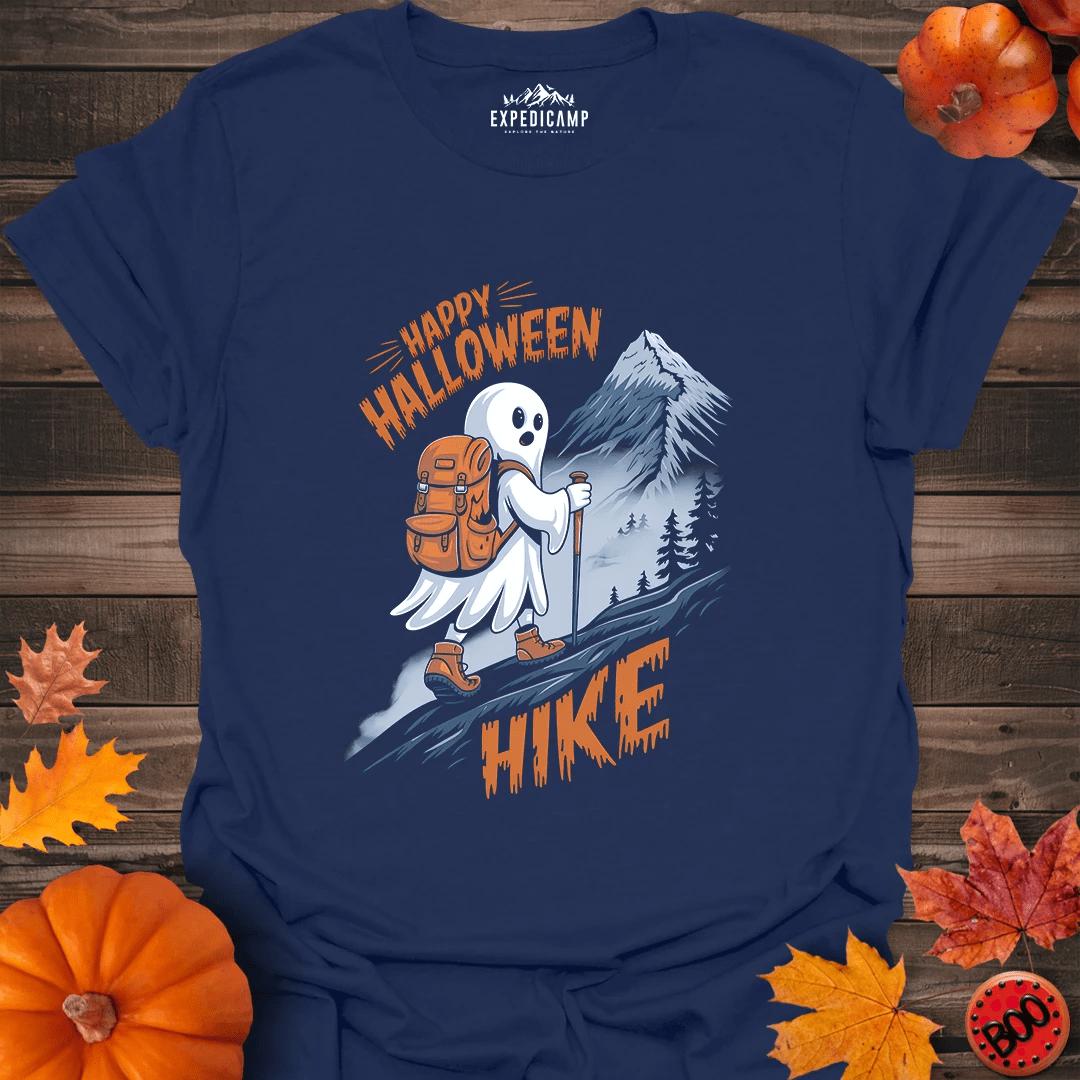 Happy Halloween Hike T-Shirt – Navy – Outdoor apparel for travel, hiking, camping, and nature lovers – ExpediCamp