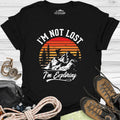 I'm Not Lost I'm Exploring T-Shirt – Black – Outdoor apparel for travel, hiking, camping, and nature lovers – ExpediCamp