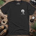 Lone Wolf Full Moon T-Shirt – Black – Outdoor apparel for travel, hiking, camping, and nature lovers – ExpediCamp