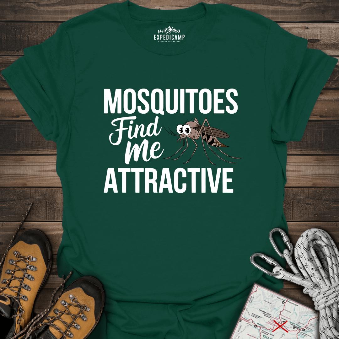Mosquitoes Find Me Attractive T-Shirt – Forest Green – Outdoor apparel for travel, hiking, camping, and nature lovers – ExpediCamp