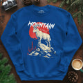 Mountain G.O.A.T. Sweatshirt – Royal – Outdoor apparel for travel, hiking, camping, and nature lovers – ExpediCamp