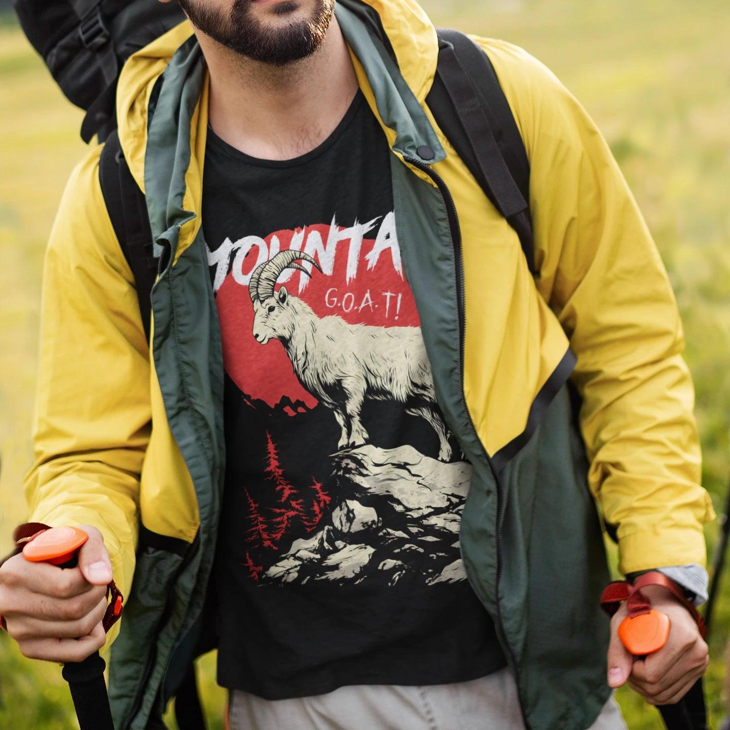 Mountain G.O.A.T. T-Shirt – – Outdoor apparel for travel, hiking, camping, and nature lovers – ExpediCamp