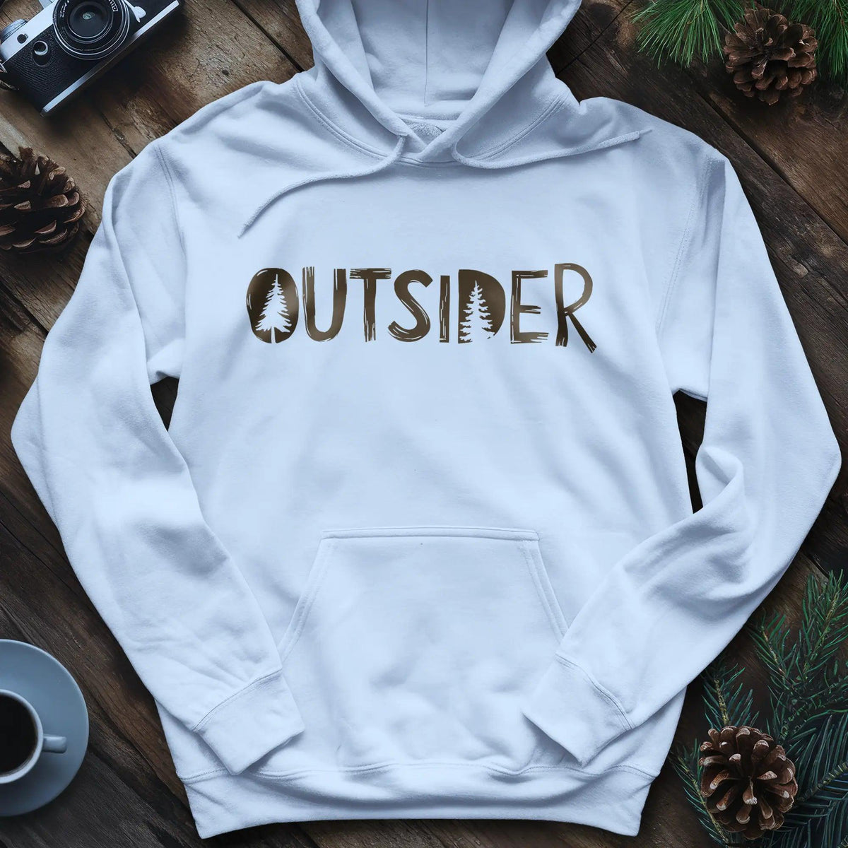 Outsider Hoodie – Adventure Lover’s Outdoor Hoodie – Light Blue – Outdoor apparel for travel, hiking, camping, and nature lovers – ExpediCamp