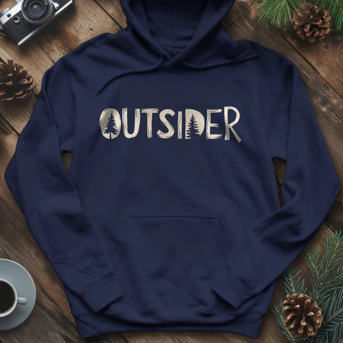 Outsider Hoodie – Adventure Lover’s Outdoor Hoodie – Navy – Outdoor apparel for travel, hiking, camping, and nature lovers – ExpediCamp