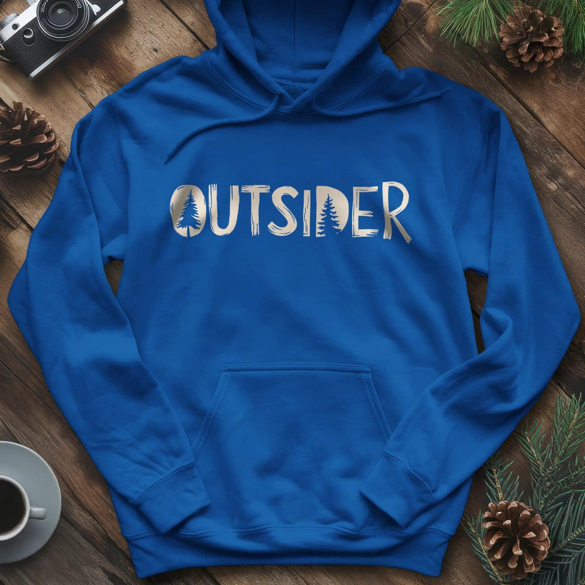 Outsider Hoodie – Adventure Lover’s Outdoor Hoodie – Royal – Outdoor apparel for travel, hiking, camping, and nature lovers – ExpediCamp