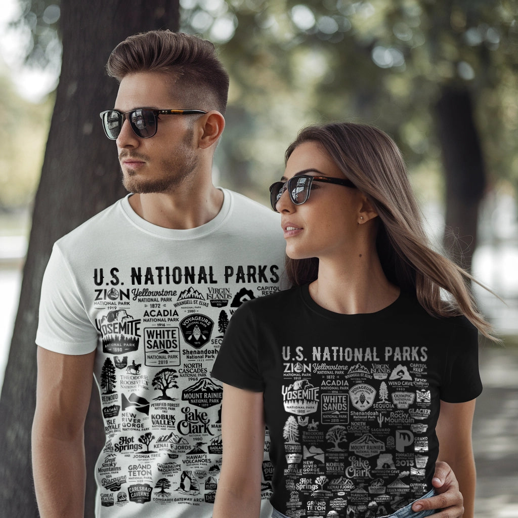 63 National Parks Vintage Logo T-Shirt